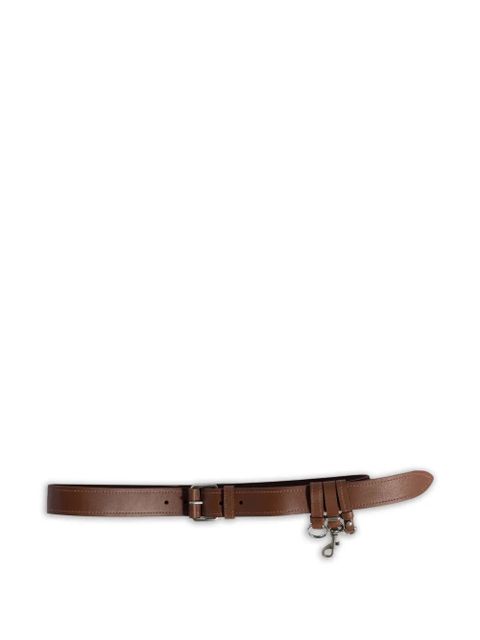 Miu Miu logo-detail leather belt - Brown - zdjęcie produktu nr 1
