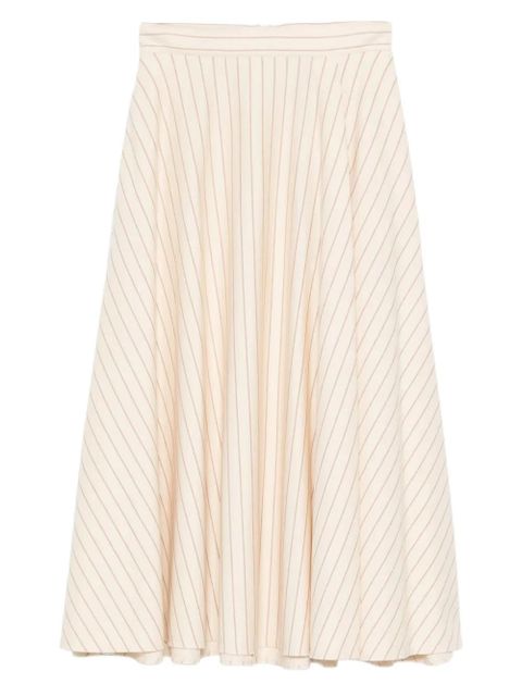 Max Mara striped flared midi skirt - Neutrals - zdjęcie produktu nr 1