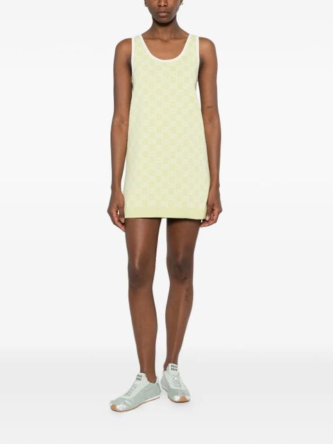 Gucci Gg-motif mini dress - Green - zdjęcie produktu nr 2