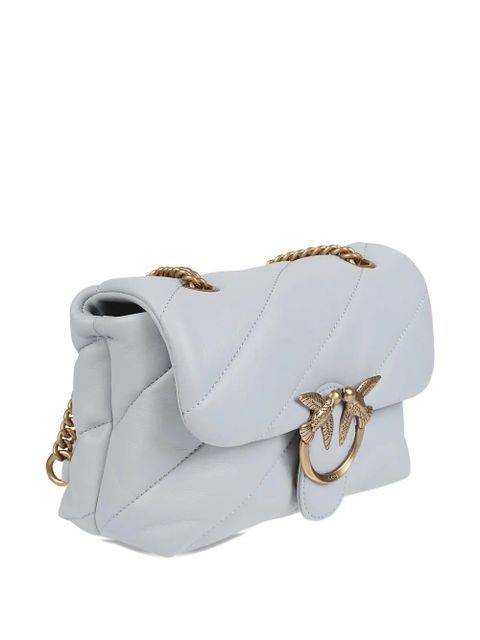 PINKO quilted bird-detail shoulder bag - Blue