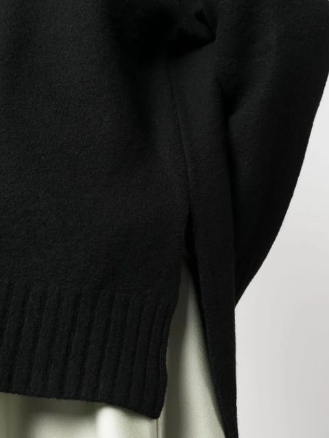 Jil Sander long-sleeve crew-neck wool jumper - Black