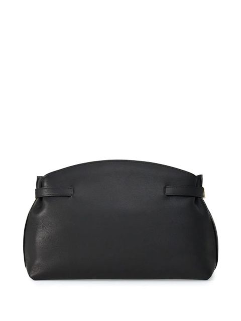 Ferragamo large pouch leather bag - Black