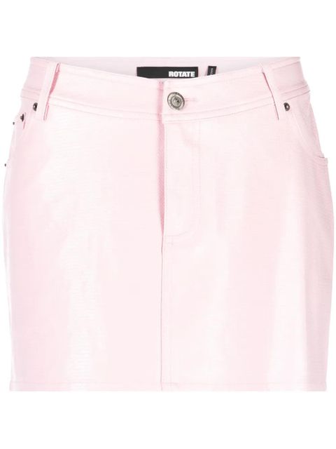 ROTATE BIRGER CHRISTENSEN embossed sequin mini skirt - Pink - zdjęcie produktu nr 1