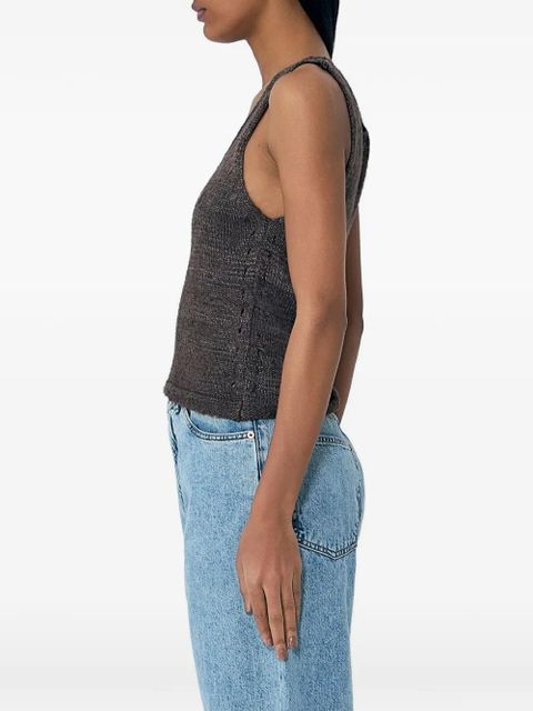 OUR LEGACY ribbed-knit scoop-neck tank top - Brown - zdjęcie produktu nr 2