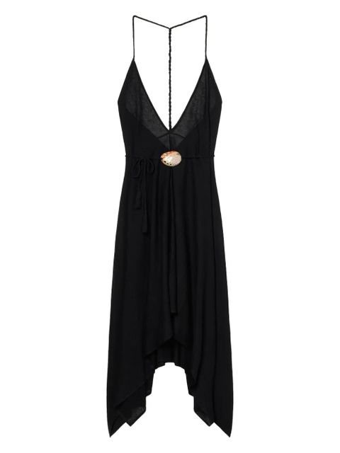 Alanui Mermaid Inside halterneck embellished maxi dress - Black - zdjęcie produktu nr 1