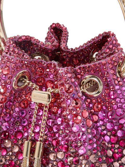 Jimmy Choo Bon Bon crystal-embellished mini bag - Pink