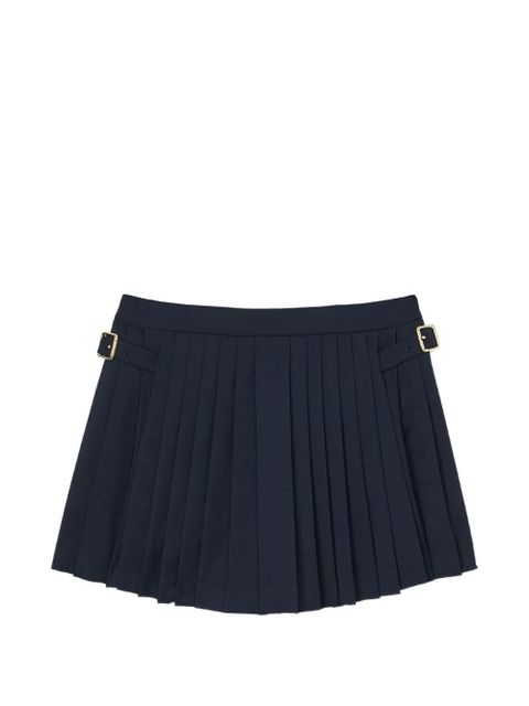 SANDRO pleated buckle-fastening mini skirt - Blue - zdjęcie produktu nr 1