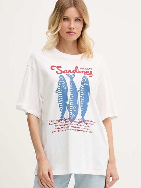 United Colors of Benetton T-shirt damski bawełniany - zdjęcie produktu nr 1
