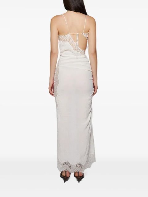 Christopher Esber lace-insert cami dress - White