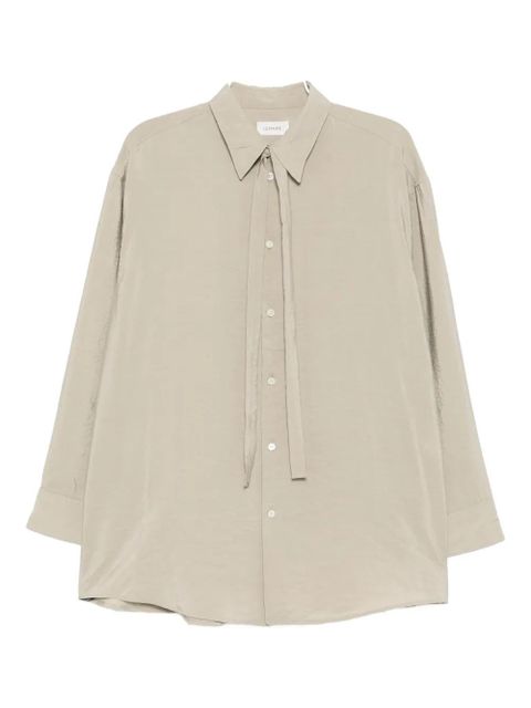 LEMAIRE tie-neck shirt - Neutrals
