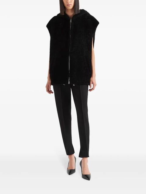 Prada shearling gilet - Black - zdjęcie produktu nr 2