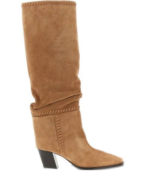 Jimmy Choo 60mm Hart stitched knee-high boots - Neutrals - zdjęcie produktu nr 1