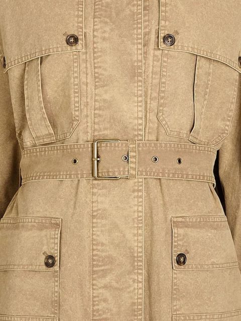 MARANT ÉTOILE belted pocket coat - Neutrals - zdjęcie produktu nr 2