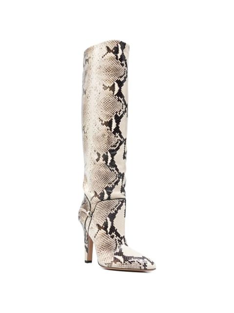 Paris Texas Elsa buckle python-print boots - Neutrals - zdjęcie produktu nr 2