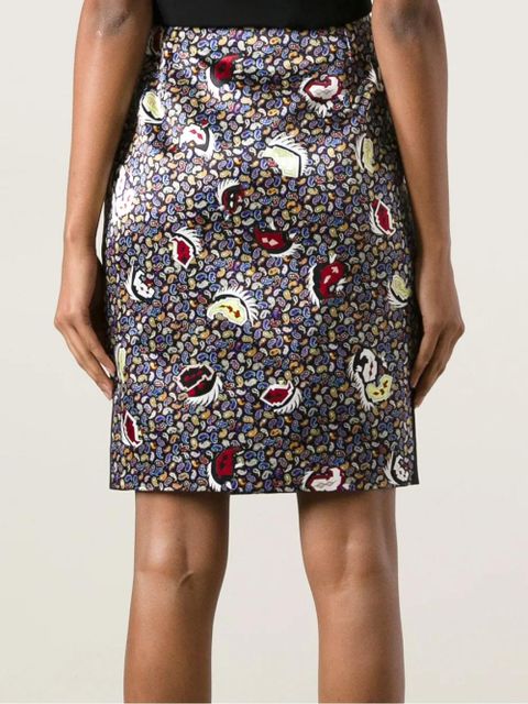 Balenciaga paisley print pencil skirt - Black - zdjęcie produktu nr 2