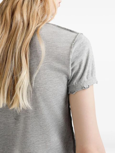 Dolce & Gabbana distressed slogan-print T-shirt - Grey