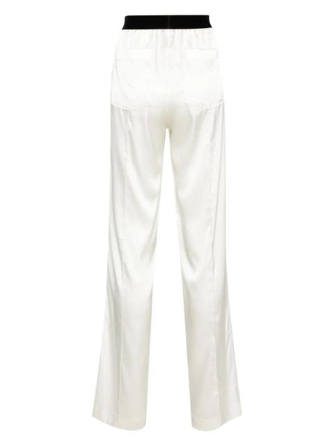 TOM FORD Satin Pajama Pants - White - zdjęcie produktu nr 2
