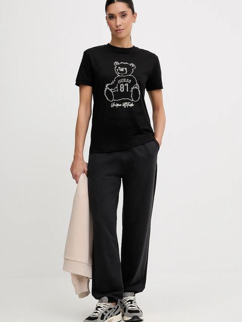 Guess bluza AELIA damska kolor beżowy gładka V5BQ10 KB681 - zdjęcie produktu nr 2