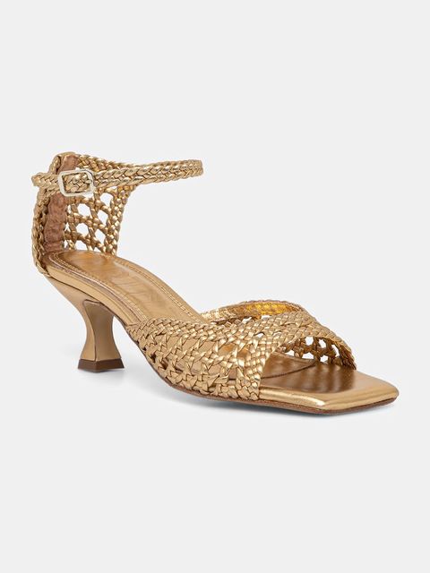 Souliers Martinez sandały na niskim obcasie skórzane VERONICA - zdjęcie produktu nr 1