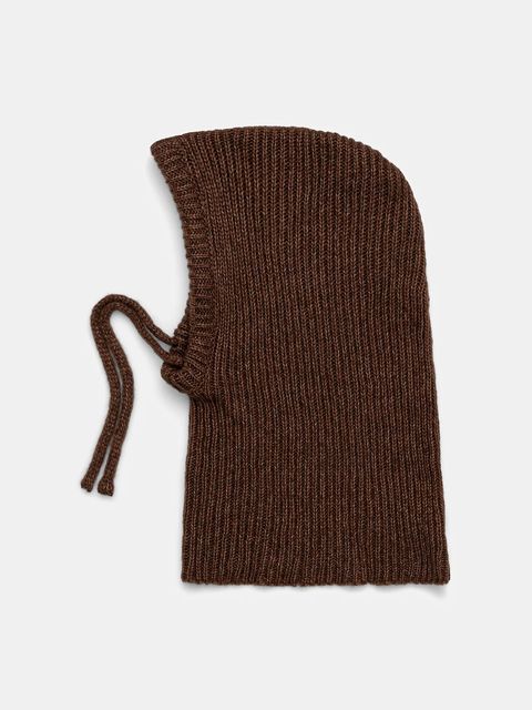 Answear.LAB kominiarka z wełną merino kolor brązowy