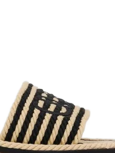 Chloé logo-detail flat sandals - Black - zdjęcie produktu nr 2