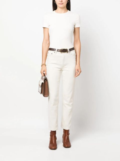 Lauren Ralph Lauren Alli knitted T-shirt - Neutrals