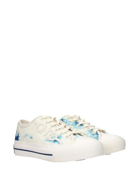 Jimmy Choo tie-dye logo-patch sneakers - Neutrals - zdjęcie produktu nr 2