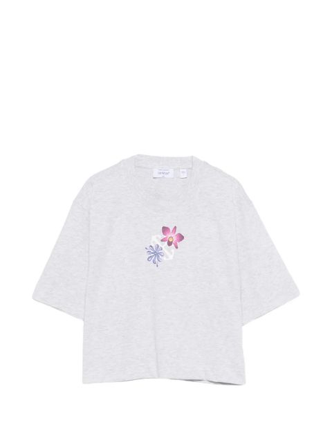 Off-White floral-print T-shirt - Grey - zdjęcie produktu nr 1
