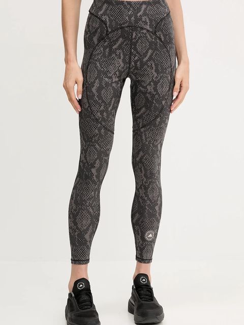 adidas by Stella McCartney legginsy treningowe TruePurpose damskie kolor szary wzorzyste JM8457 - zdjęcie produktu nr 1