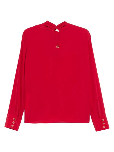 TWINSET scarf-detailing blouse - Red - zdjęcie produktu nr 2