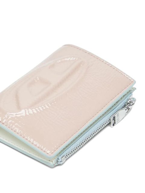 Diesel embossed-logo zip-fastening wallet - Pink