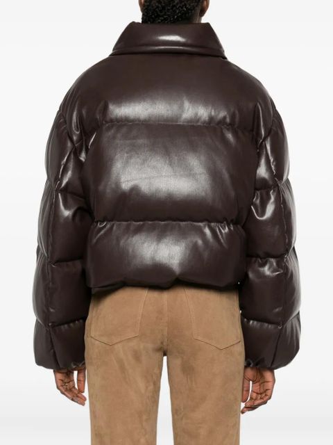 Nanushka quilted puffer jacket - Brown