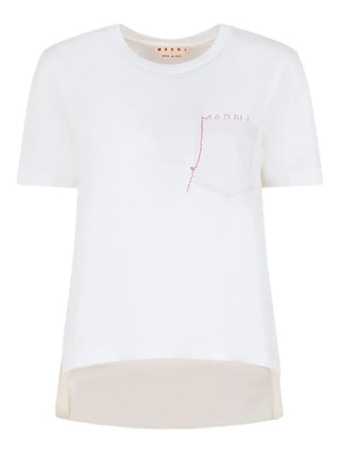 Marni pocket logo T-shirt - White - zdjęcie produktu nr 1