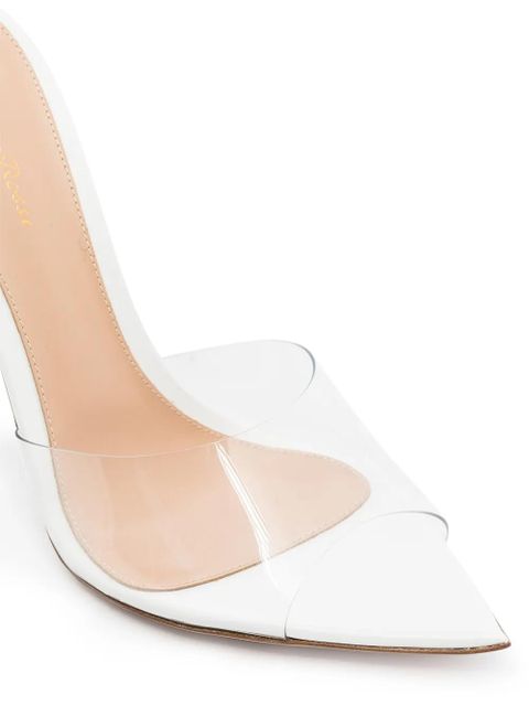 Gianvito Rossi Elle 105mm slip-on sandals - White