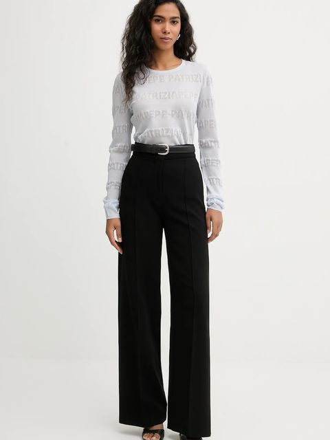 Patrizia Pepe sweter damski kolor niebieski lekki 8K0354 K303 - zdjęcie produktu nr 2