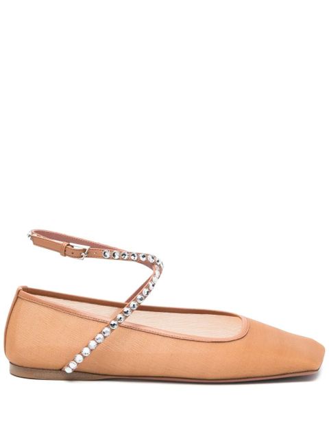Amina Muaddi Ane ballet flats - Neutrals - zdjęcie produktu nr 1