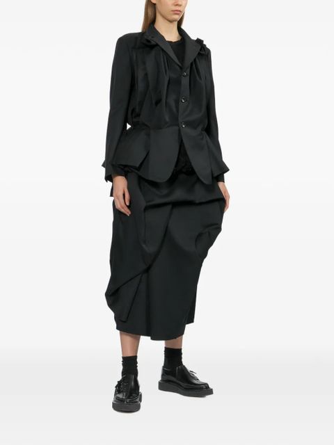 Comme Des Garçons wrap-around midi skirt - Black - zdjęcie produktu nr 2