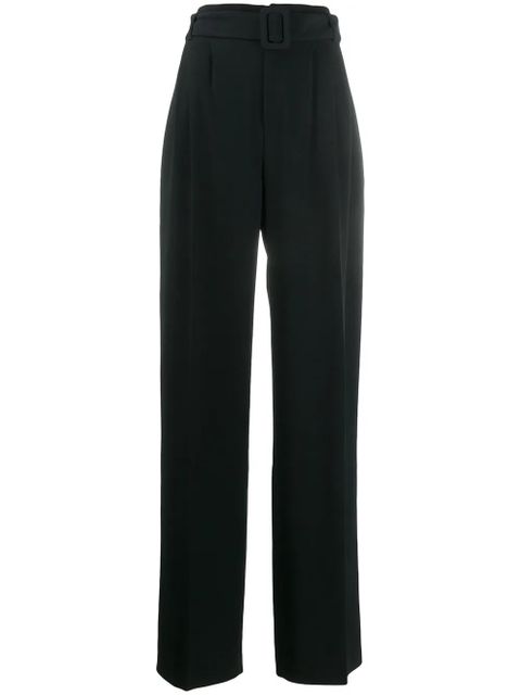 Off-White high-waisted belted trousers - Black - zdjęcie produktu nr 1