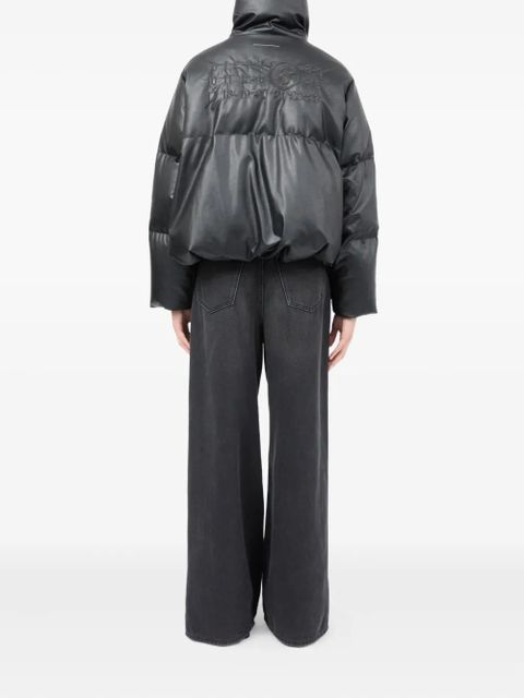 MM6 Maison Margiela high-neck puffer jacket - Black