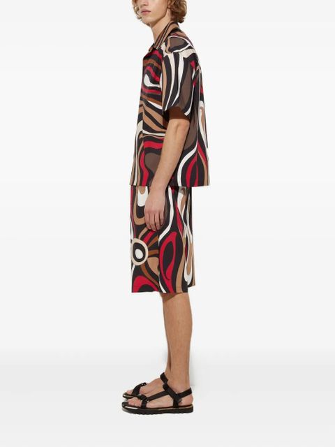 PUCCI marmo-print shorts - Black