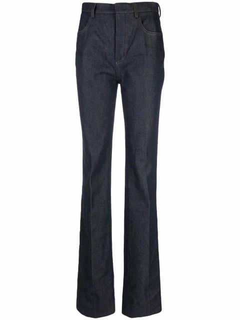 Saint Laurent high-waisted bootcut jeans - Blue - zdjęcie produktu nr 1