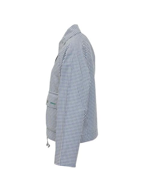 Barbour x Paul Smith gingham-pattern pocket jacket - Blue