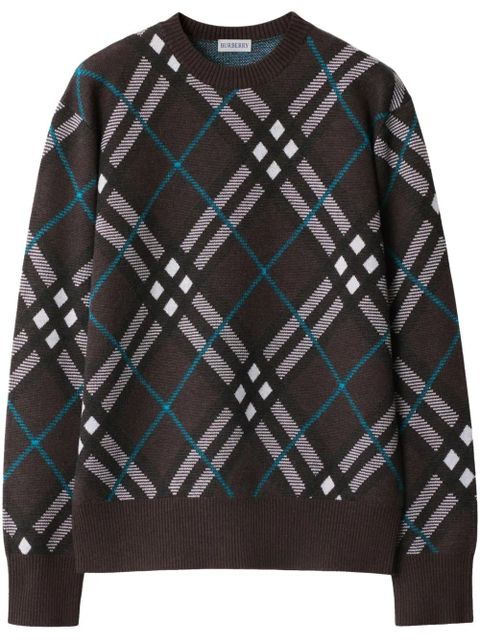 Burberry check sweater - Brown - zdjęcie produktu nr 1