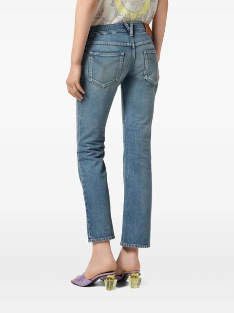 Versace Made in Japan cropped jeans - Blue