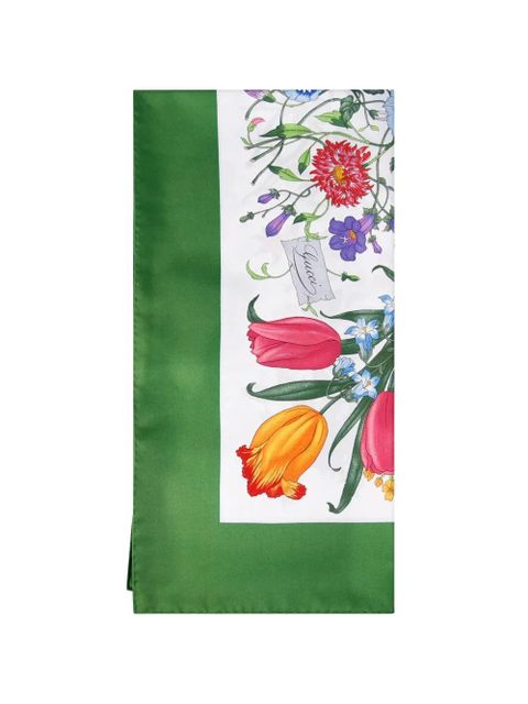 Gucci floral-print scarf - White - zdjęcie produktu nr 1