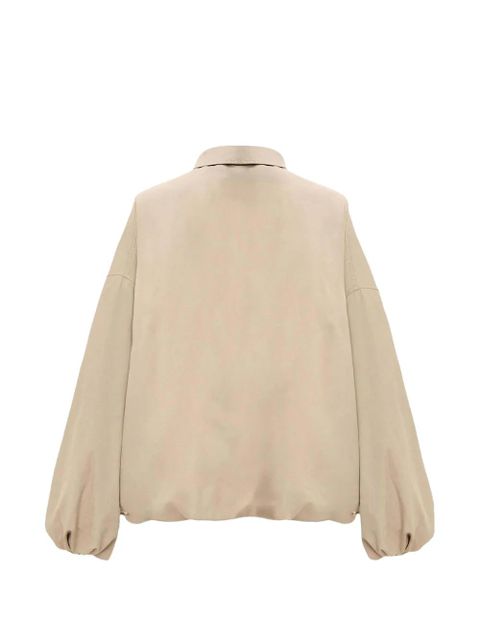 LOEWE logo-embroidered jacket - Neutrals - zdjęcie produktu nr 2