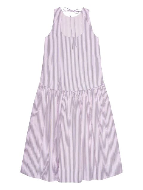 GANNI striped tiered dress - Purple - zdjęcie produktu nr 2