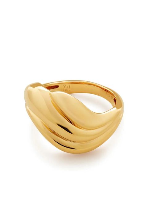 Monica Vinader Swirl chunky band ring - Gold - zdjęcie produktu nr 1