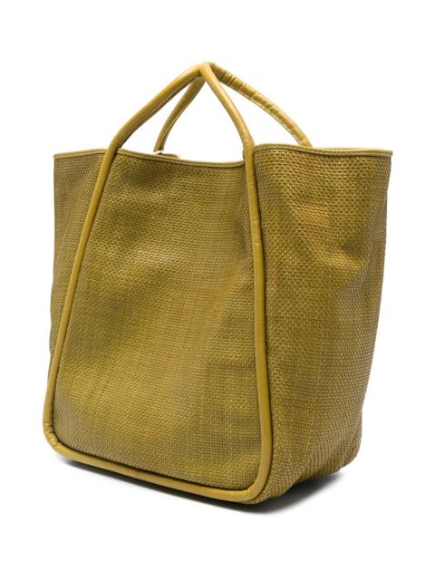 DRAGON DIFFUSION Ana woven tote bag - Green