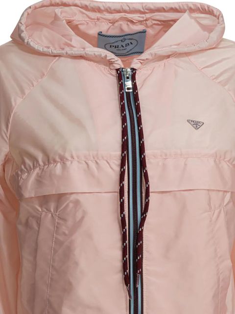 Prada hooded zip-up jacket - Pink